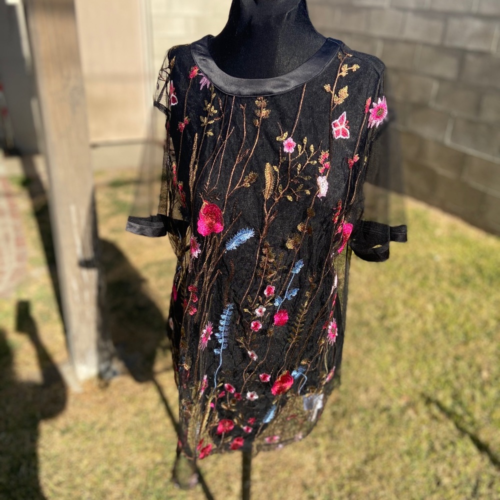 Zara Floral Mesh Cover